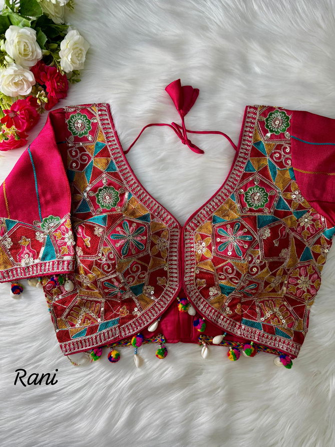 Rk Blouse Italian Silk Embroidery Wedding Wear Blouse Wholesale Online
